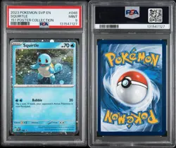 2023 POKEMON SVP EN-SV BLACK STAR PROMO 151 POSTER COLLECTION SQUIRTLE PSA 9 - Image 3