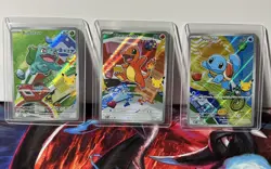Pokemon TCG First Partner Illustration Collection Series 1 Kanto Gen 1 Starters - Image 1