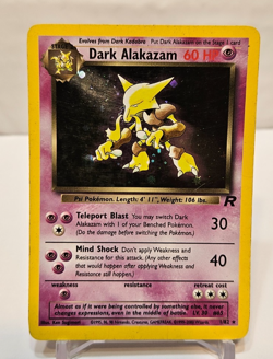 Dark Alakazam 1/82 Holo Rare Unlimited Team Rocket Pokemon 1744 - Image 1
