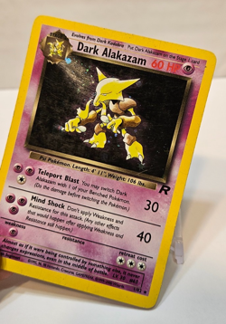 Dark Alakazam 1/82 Holo Rare Unlimited Team Rocket Pokemon 1744 - Image 4