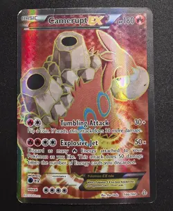 Pokemon TCG Camerupt EX 146/160 XY Primal Clash Full Art 2015 305 MP/HP - Image 1