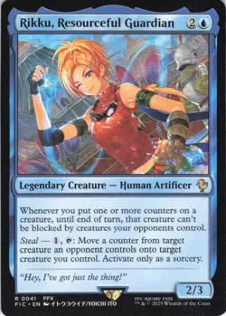 MTG Rikku, Resourceful Guardian (41) | NM | Commander: Final Fantasy (FIC) - Image 1