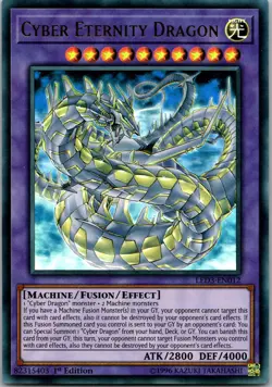 Yugioh Cyber Eternity Dragon LED3-EN012 1st Edition Ultra Rare NM - Image 1