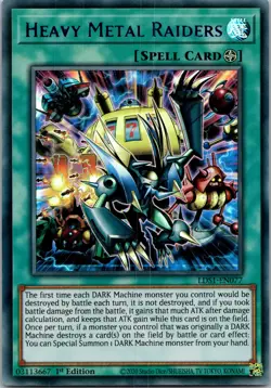 Yugioh Heavy Metal Raiders (Blue) LDS1-EN077 1st Edition Ultra Rare NM - Image 1