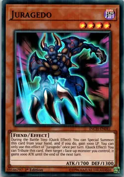 Yugioh Juragedo INCH-EN041 1st Edition Super Rare NM - Image 1