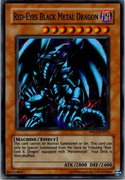 Yugioh Red-Eyes Black Metal Dragon PP01-EN015 Super Rare NM - Image 1