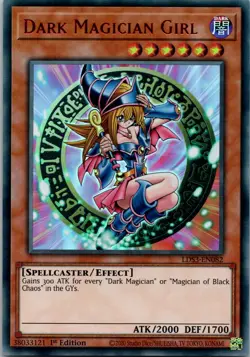 Yugioh Dark Magician Girl (Red) LDS3-EN082 1st Edition Ultra Rare NM - Image 1