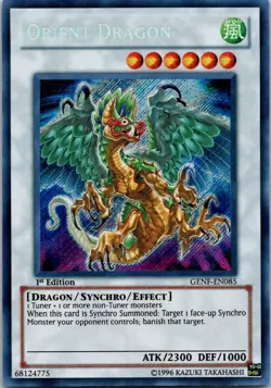 Yugioh Orient Dragon GENF-EN085 1st Edition Secret Rare NM - Image 1