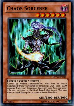 Yugioh Chaos Sorcerer LCYW-EN248 Super Rare NM - Image 1