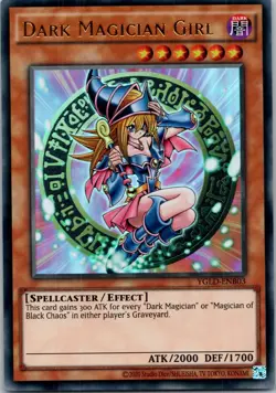 Yugioh Dark Magician Girl (B) YGLD-ENB03 Ultra Rare NM - Image 1