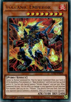 Yugioh Volcanic Emperor LD10-EN018 1st Edition Ultra Rare NM - Image 1