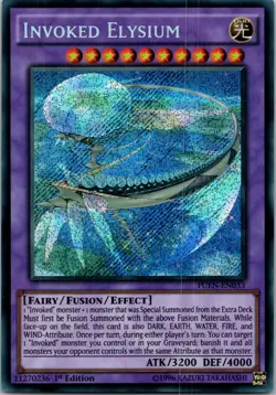 Yugioh Invoked Elysium FUEN-EN033 1st Edition Secret Rare NM - Image 1