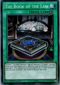 Yugioh The Book of the Law FUEN-EN036 1st Edition Secret Rare NM - Image 1