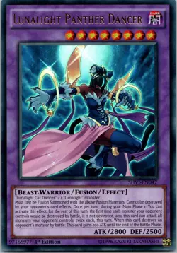 Yugioh Lunalight Panther Dancer SHVI-EN047 1st Edition Ultra Rare NM - Image 1