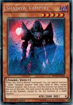 Yugioh Shadow Vampire MP14-EN152 1st Edition Secret Rare NM - Image 1