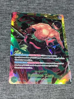 One Piece Wings of the Captain RORONOA ZORO OP06-118 Secret Rare TCG English - Image 1