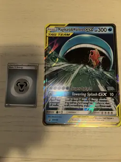 Pokemon TCG Magikarp Wailord GX Tag Team SM166 Jumbo Promo Card - Image 1