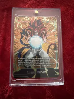 Bandai Dragon Ball Super Card Game SSJ4 Gogeta Energy Marker Foil Card E-130 - Image 1