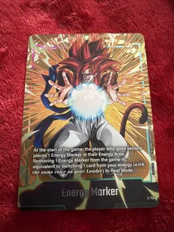 Bandai Dragon Ball Super Card Game SSJ4 Gogeta Energy Marker Foil Card E-130 - Image 2