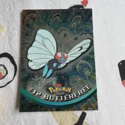 Pokemon Card Butterfree #12 Topps TV Animation Edition Holo Foil - Image 2