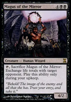 1x Magus of the Mirror Time Spiral MtG Magic Black Rare 1 x1 Card Cards - Image 1
