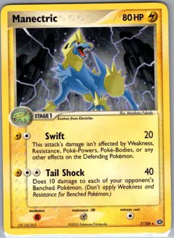 Manectric 7/106 Non Holo Emerald - Pokemon Card - NM - Image 1