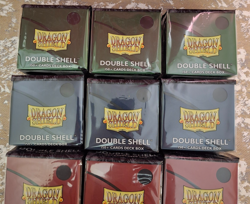 Dragon Shield Double Deck Shell Box & Perfect Fit Card Sleeves Clear Smoke Lot - Image 2