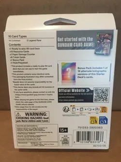 Gundam Card Game TCG Wings of Advance Starter Deck ST02 English NEW SEALED - Image 3
