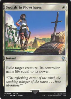 MTG Swords to Plowshares (256) | NM | Commander: Final Fantasy (FIC) - Image 1