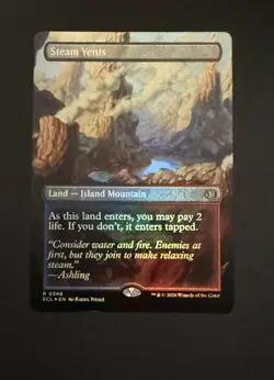 Steam Vents Borderless Foil 348 Lorwyn Eclipsed Magic the Gathering MTG NM - Image 1