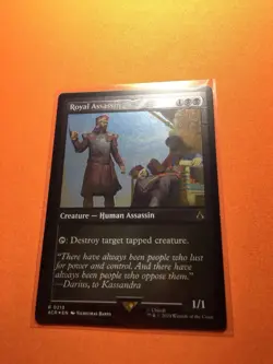 MTG Magic The Gathering Royal Assassin Foil Etched ACR Rare Black - Image 1