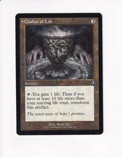 MAGIC THE GATHERING MTG INNISTRAD REMASTERED RETRO FRAME CHALICE OF LIFE - Image 1