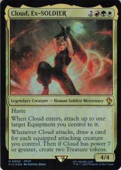 MTG Cloud, Ex-SOLDIER (2) | NM Foil | Commander: Final Fantasy (FIC) - Image 2