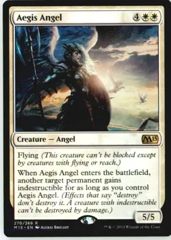 Aegis Angel 270 Rare Magic 2015 (M15) Lightly Played - Image 2