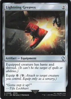 MTG Lightning Greaves (349) | NM | Commander: Final Fantasy (FIC) - Image 1