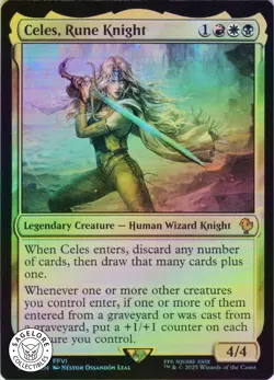 MTG Celes, Rune Knight (1) | NM Foil | Commander: Final Fantasy (FIC) - Image 1