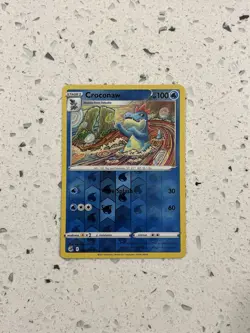 Croconaw 056/264 Fusion Strike Reverse Holo Pokemon TCG NM Tomokazu Komiya - Image 1