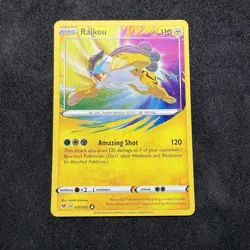 Raikou 050/185 Swsh04: Vivid Voltage Holo Amazing Rare Pokemon TCG - Image 1