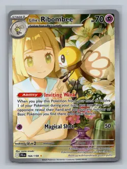 Lillie's Ribombee 164/159 Illustration Rare Journey Together Pokemon NM - Image 1