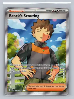 Brock's Scouting 179/159 Ultra Rare Journey Together Pokemon NM - Image 1