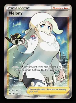 Melony 195/198 Ultra Rare Chilling Reign Pokemon Card - Image 1
