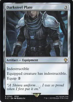 MTG Darksteel Plate (342) | NM | Commander: Final Fantasy (FIC) - Image 1
