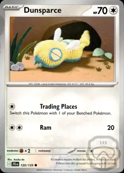 Dunsparce 120/159 C Journey Together Pokemon NM/M Asako Ito - Image 3