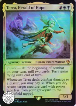 MTG Terra, Herald of Hope (4) | NM Foil | Commander: Final Fantasy (FIC) - Image 1