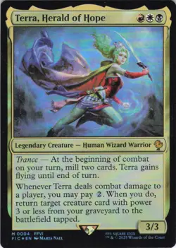 MTG Terra, Herald of Hope (4) | NM Foil | Commander: Final Fantasy (FIC) - Image 2