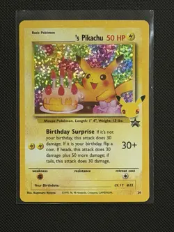 Pokemon TCG ______'s Pikachu Promo Holo 24/53 Celebrations English - Image 1