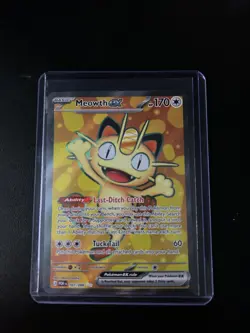 Pokemon Meowth Ex Full Art TCG Perfect Order 107/088 Near Mint - Image 1