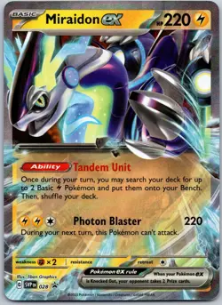 Miraidon ex 028 Promo Scarlet & Violet Promos NM - Image 1