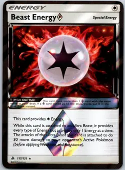 Beast Energy 117/131 Holo Prism Star Rare Forbidden Light NM - Image 1