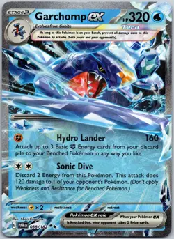 Garchomp ex 038/182 Double Rare Paradox Rift NM - Image 1